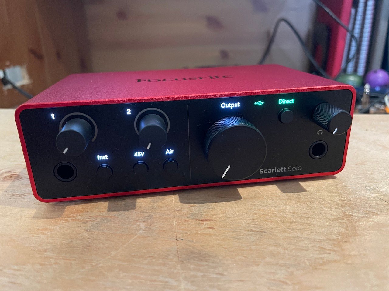 Focusrite Scarlett Solo 4th Gen Sound Card 1 Channel 